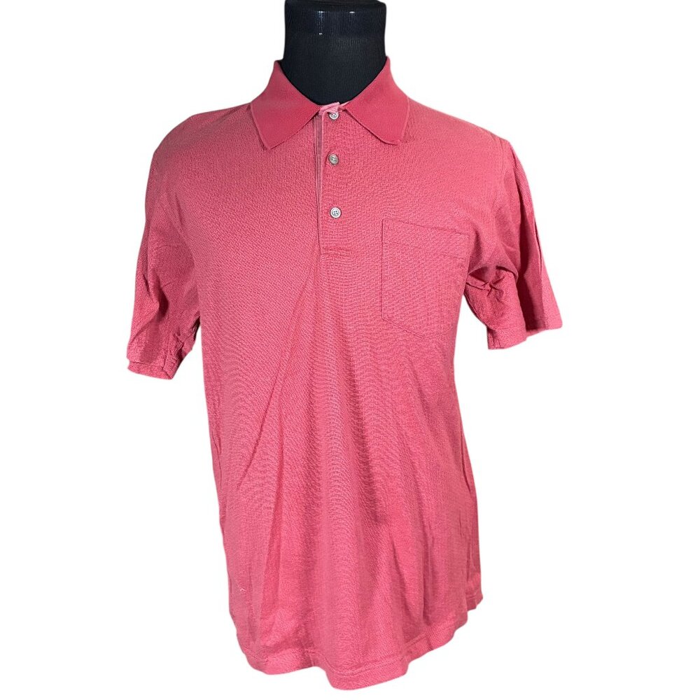 Pendleton Men's Red Short Sleeve Polo Shirt Size Medium